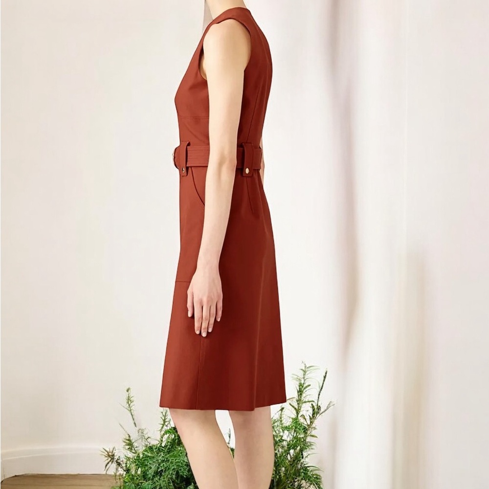 Diane von Furstenberg Zip-Front Belted Safari Dress -NWT- Size 8 - Picture 10 of 16